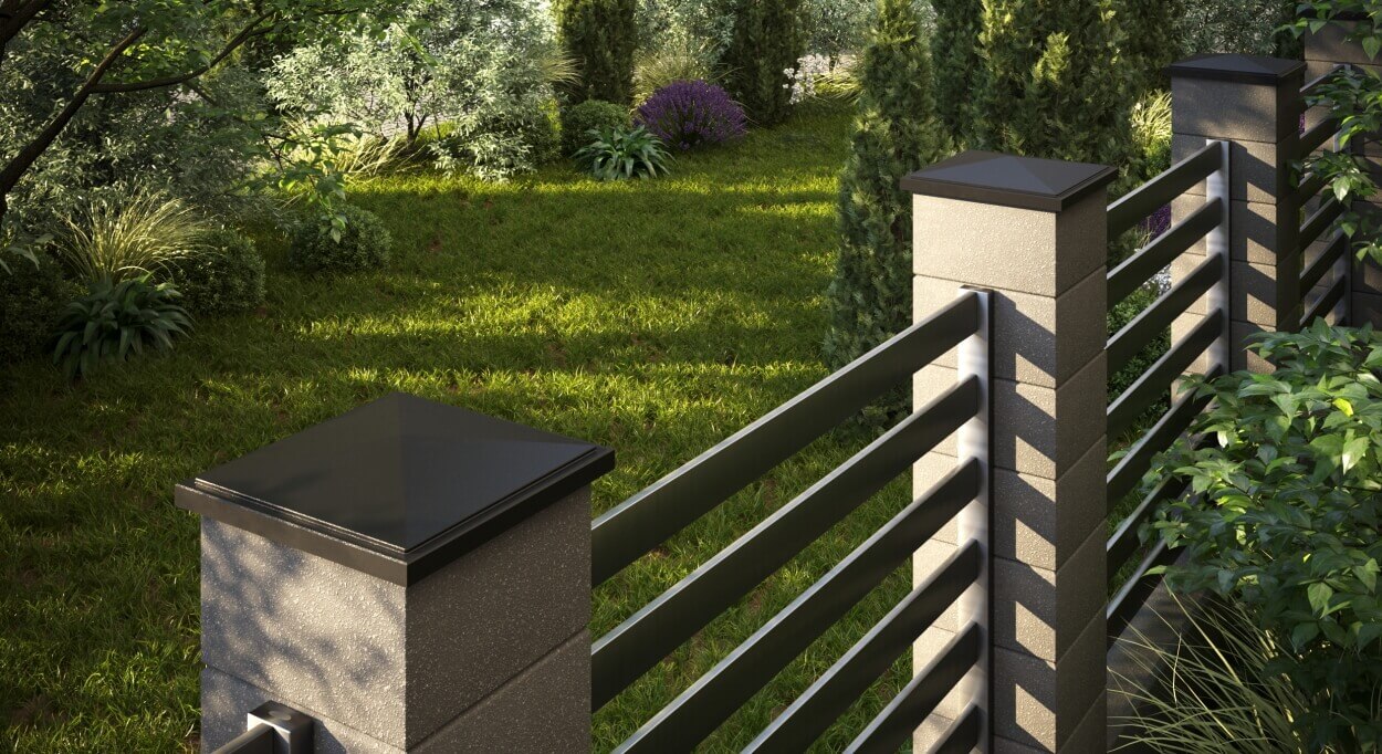 Колпак Zking БонаМоно Коричневый на столб 1.5х1.5 кирпича (385х385, 400х400мм)